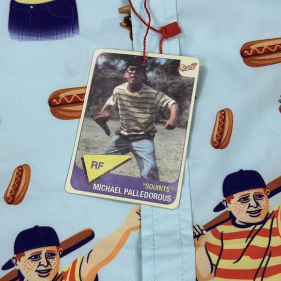 RSVLTS The Sandlot The Great Hambino Shirt Mens 3XL XXXL Short Sleeve Preppy AOP - Picture 11 of 12